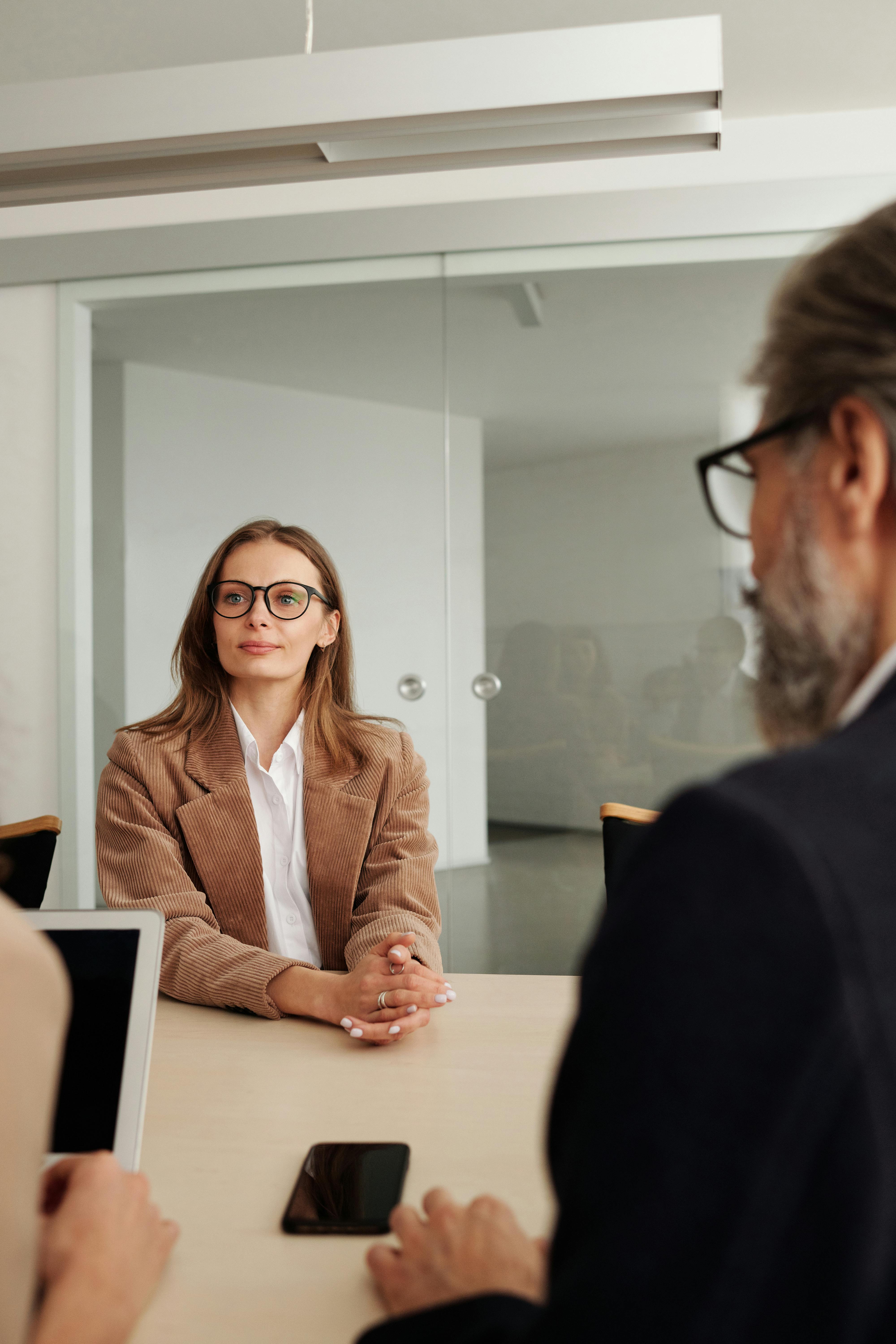 SMSF trustee consultation with financial documents