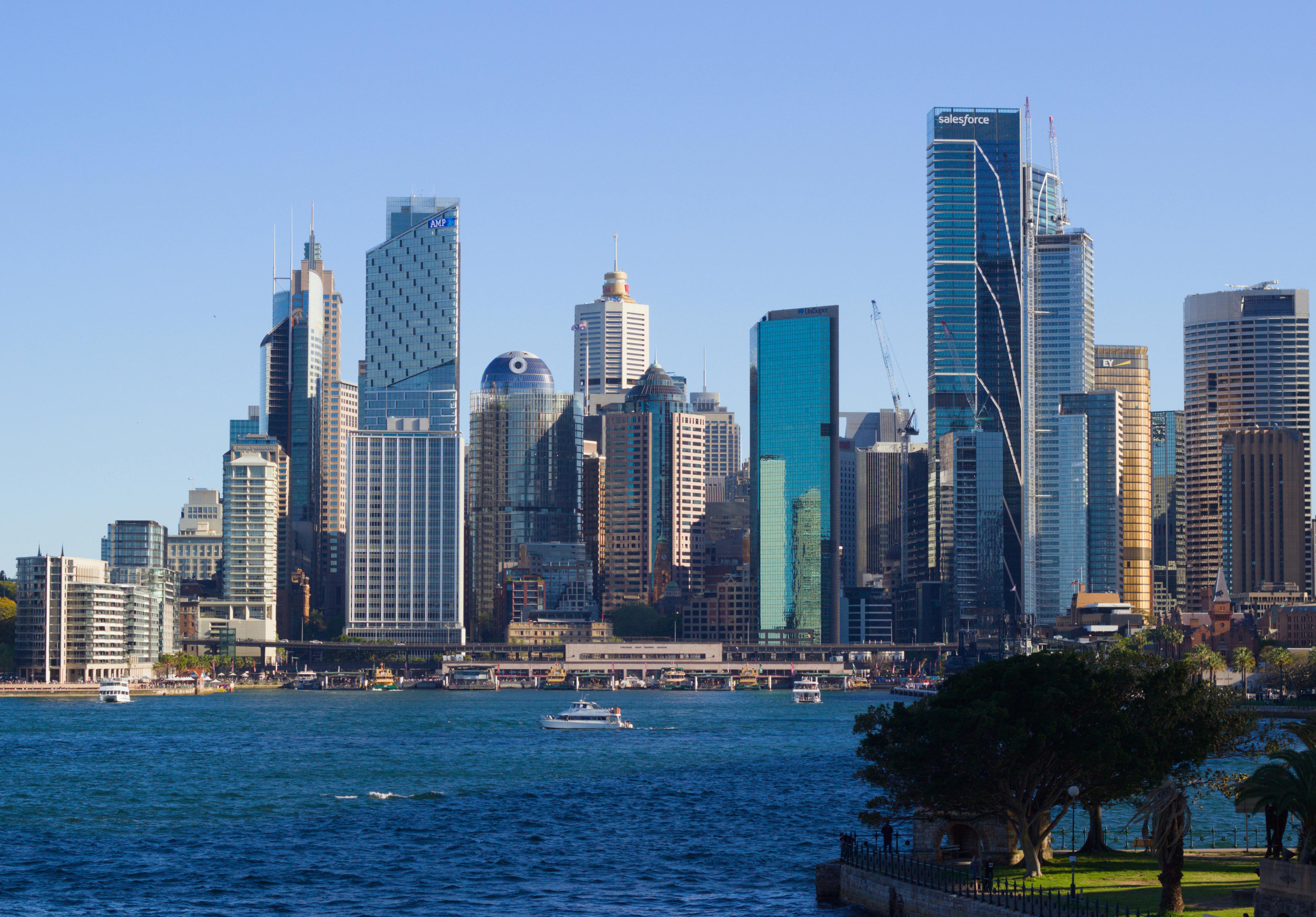 Sydney CBD skyline and business district